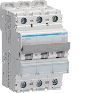 hager Automatsäkring nqn363 3x63a kurv b 15ka