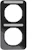 hager Frame 2f mi vertical black