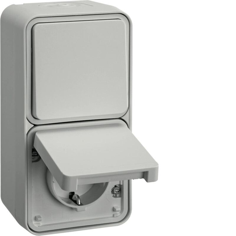 SOCKET OUTLET 1S/16A 6/10A IP55 PPJ white
