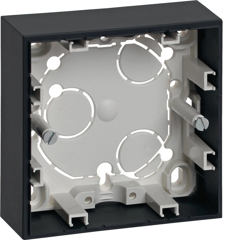 SURFACE MOUNTING BOX 1-f. 21mm IP21 antracite
