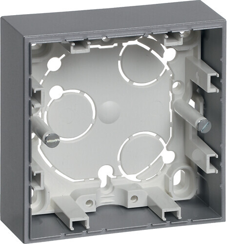 SURFACE MOUNTING BOX 1-f. 21mm IP21 alu