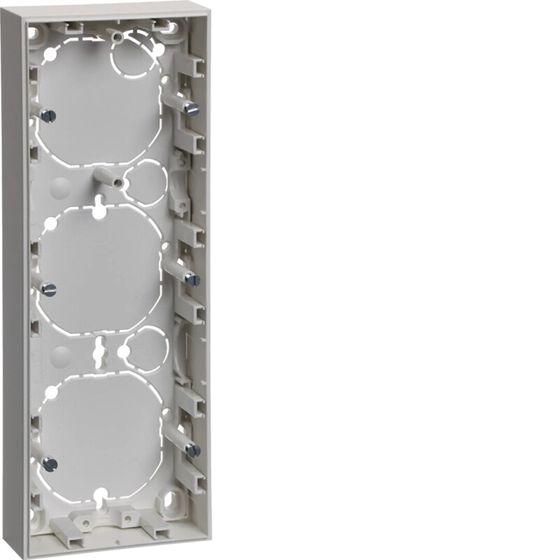 hager Förhöjningsram 3-f. 21mm ip21 vit