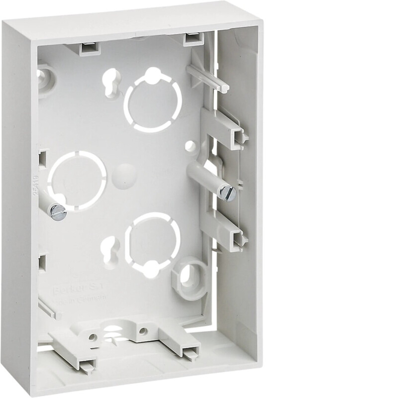 SURFACE MOUNTING BOX 2-f. 22mm IP21 white