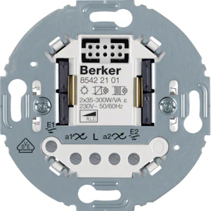 hager Dimmaktor 1930 2x300w 2l rclpd ur runt