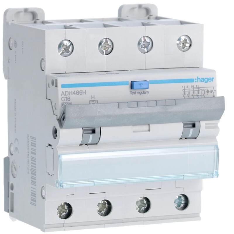 hager Rccb adh466h 30ma a-hi/4x16a c 6ka