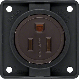 hager Kraftuttag integro flow 15a/125v nema5-15r us/can brun