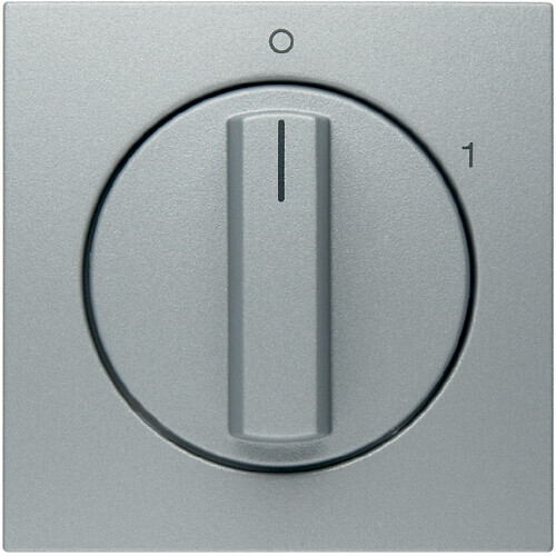 hager Centre plate 0-1 switch 3862/386201 alu