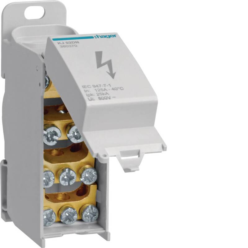 HAAROITUSLIITIN HAGER KJ02DN 1N 125A KANNELLA