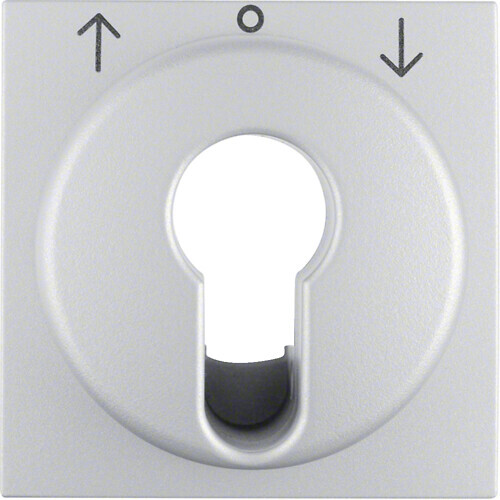 hager Centre plate s.1 curt.sw/pb w. key ip44 alu