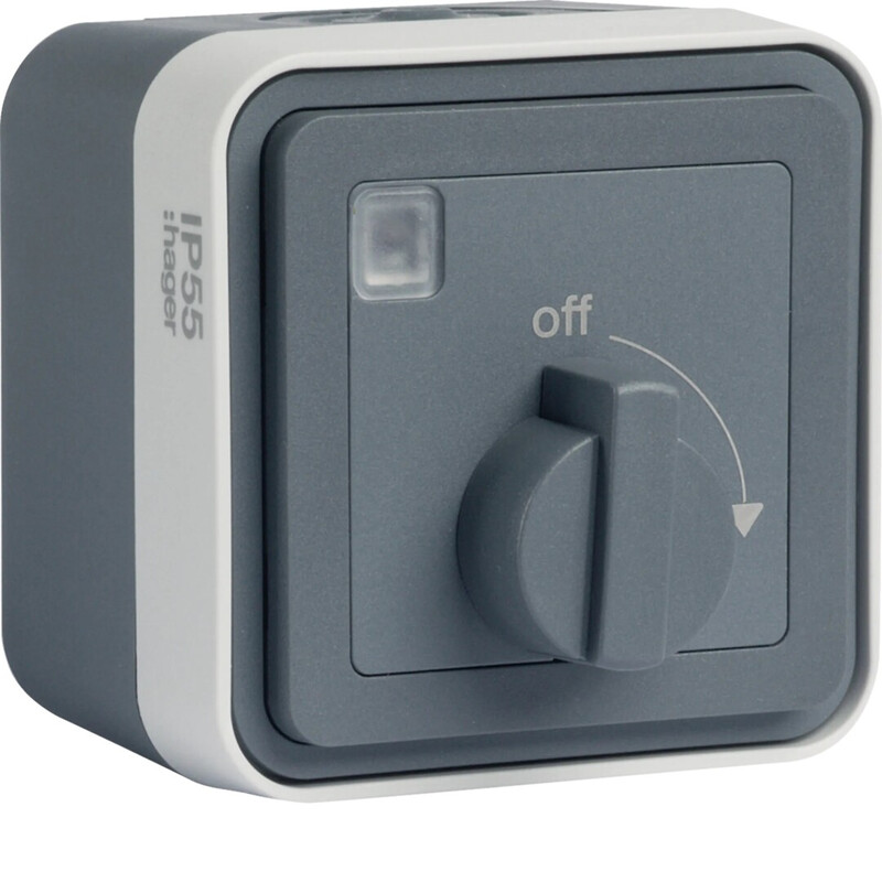 hager Timer w.1 2/10ax/250v 25s/15min ppj gray