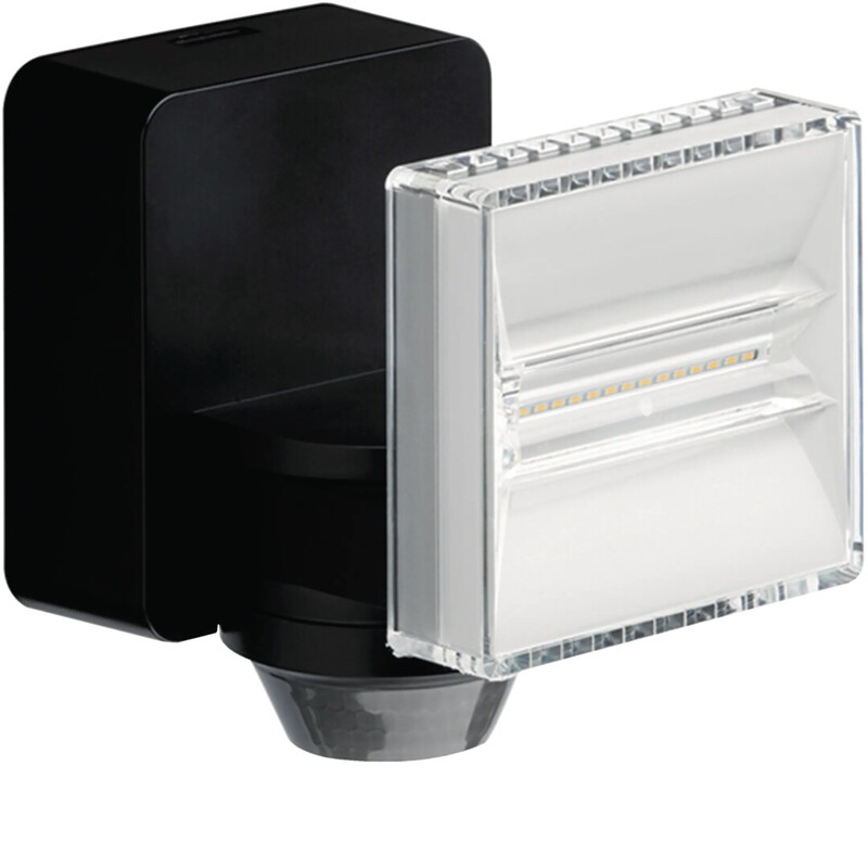 hager Sensor luminaire ee641 led 8w pir d140 black