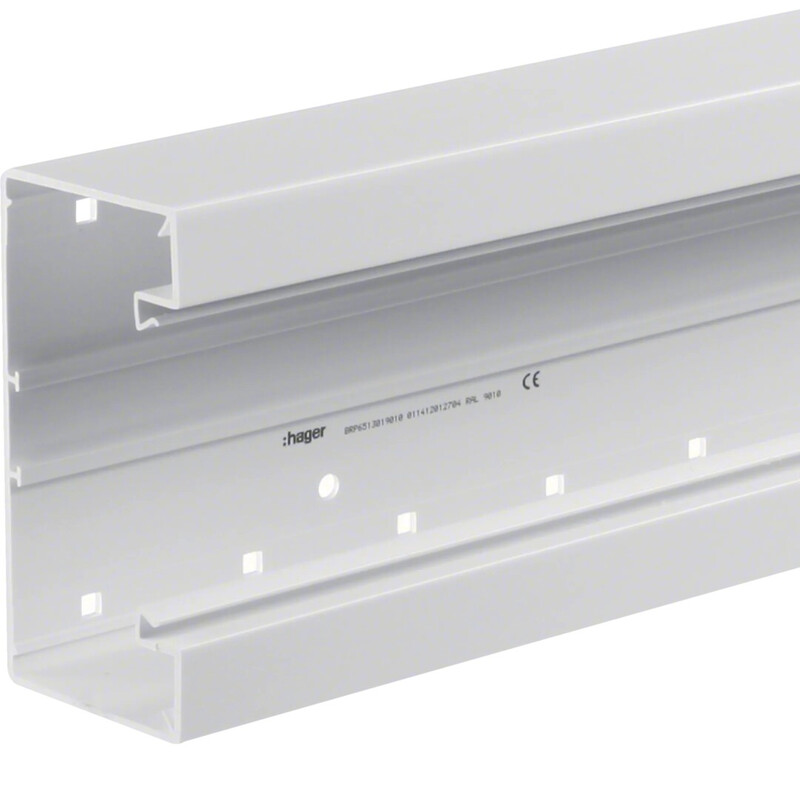 hager Kanal underdel tehalit.brp brp651301 pvc 65x130x2000 vit