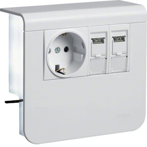 hager Listapistorasia tehalit.sl sl20055 pr+2xrj45 cat6a lva