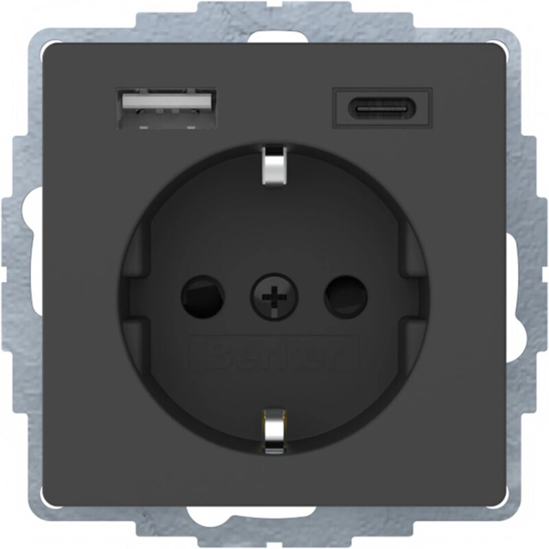 hager Pistorasia q.1/q.3 1s/16a/ip20 usb a+c ukj ant