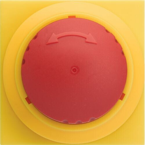 hager Duct push button gallery wxf611 10a/250v red/yellow