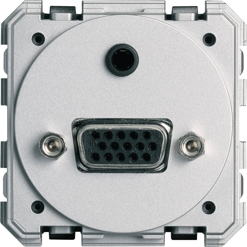 hager Duct av box gallery wxf641 vga+audio 3.5mm 2m