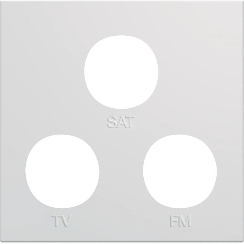 hager Frontbricka gallery wxd256 tv+r+sat 2m vit