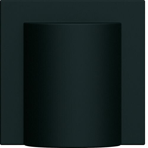 hager Cover plate gallery wxd155 w. cable out. 2m black