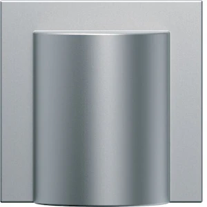 hager Cover plate gallery wxd155 w. cable out. 2m alu