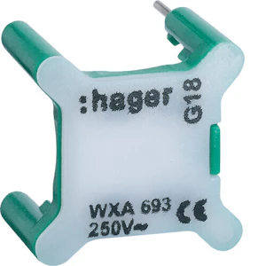 hager Merkkilamppu gallery wxa693 led 0.5ma 230v vihreä