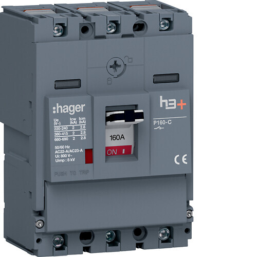 KUORMANKYTKIN VIPU HAGER h3 P160 3N 160A
