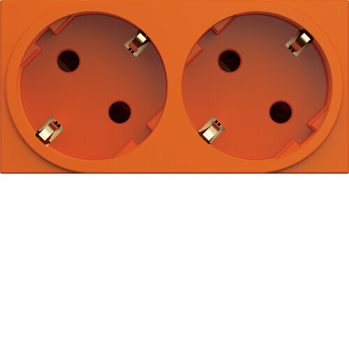 hager Trunking socket outlet gallery wxf472 2s/16a/250v 4m qc ora