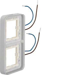 hager Monterinsram 2-f. ljus vit 0.6ma/230v