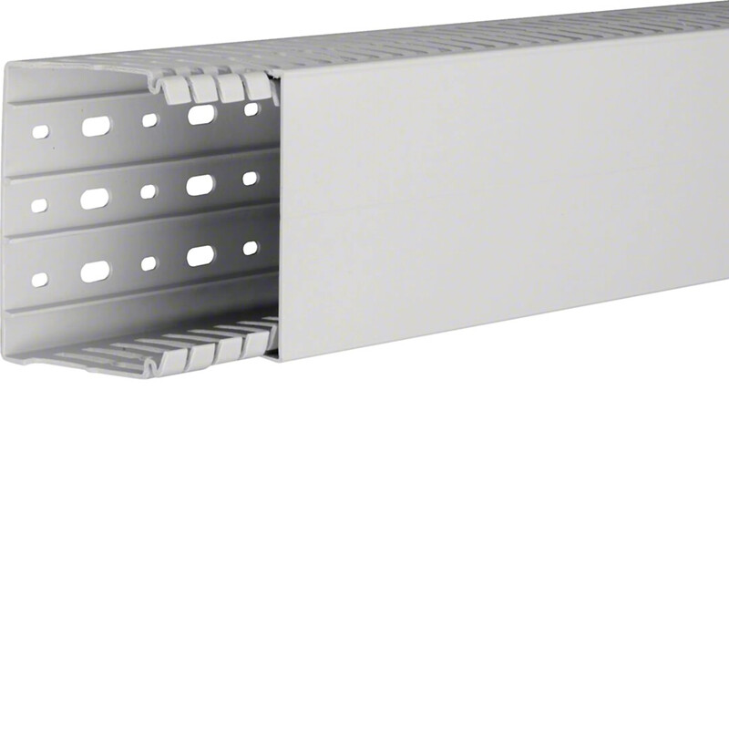 hager Skåpskanal ha7 80x100x2000 pc/abs ljusgrå