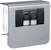hager Data outlet plinth sl20055 2xrj45 cat6 alu