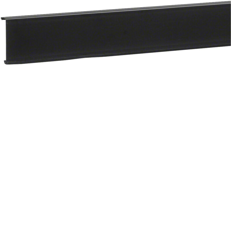 hager Skirting trunking lid softs. sl200802 pvc sl20x80x2000 blac