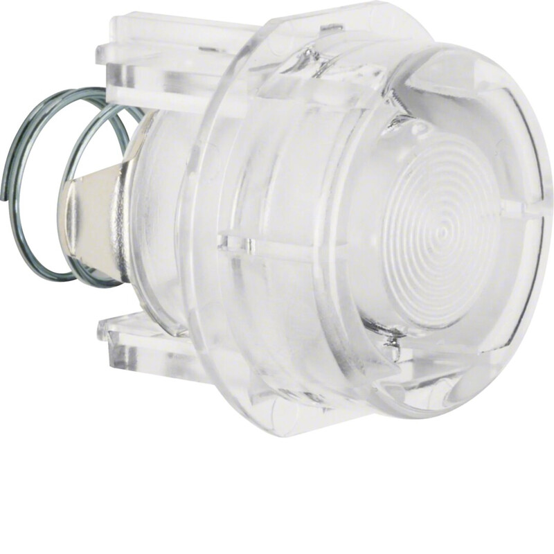 hager Knob for pb/pilot lamp clear d26.6 e10 lamp.