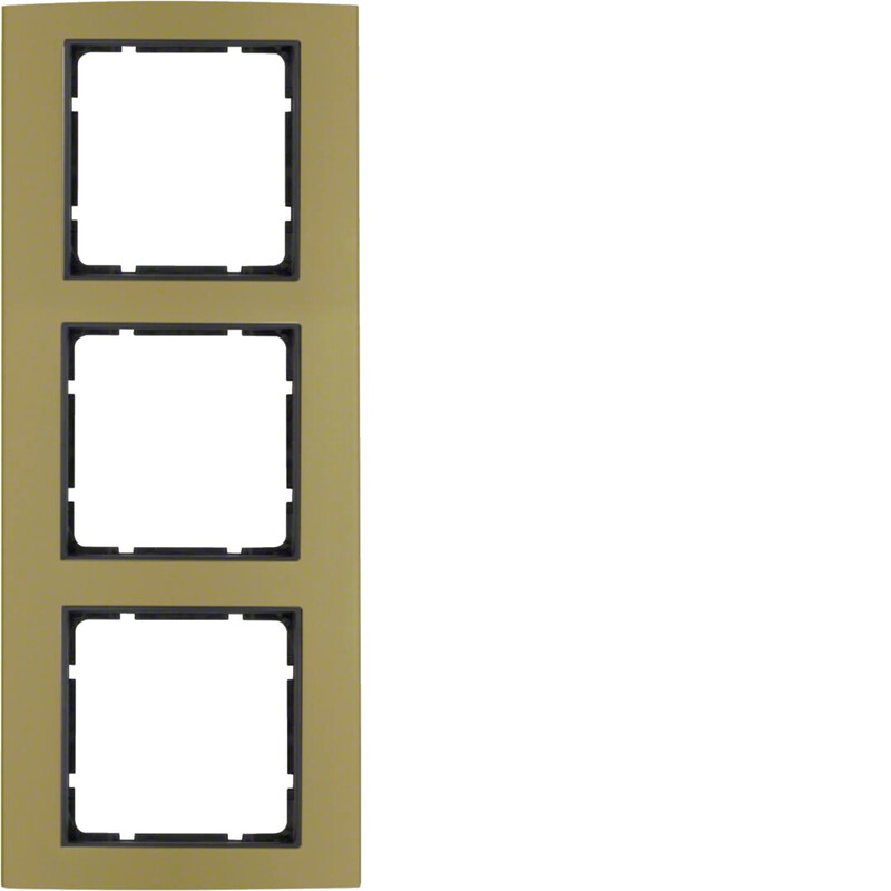 hager Frame 3f flat gold-al/ant