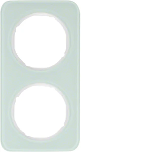 hager Frame 2f white glass