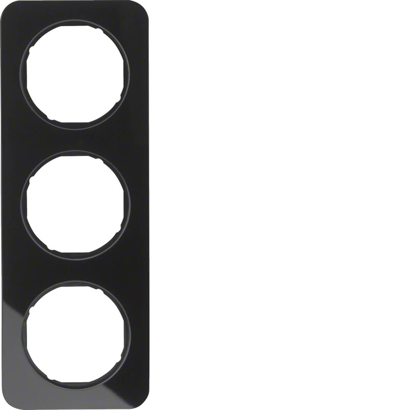 hager Ram 3f svart glas