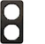 hager Frame 2f ek/black