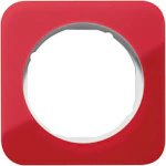 FRAME 1F TRANSP. RED/WHITE