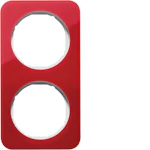 FRAME 2F TRANSP. RED/WHITE