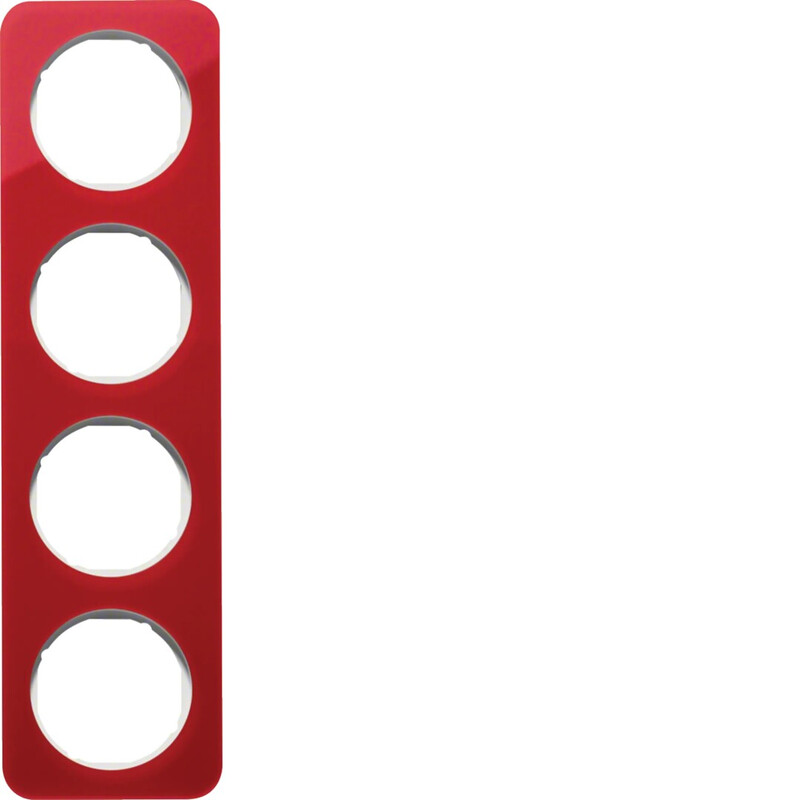 FRAME 4F TRANSP. RED/WHITE