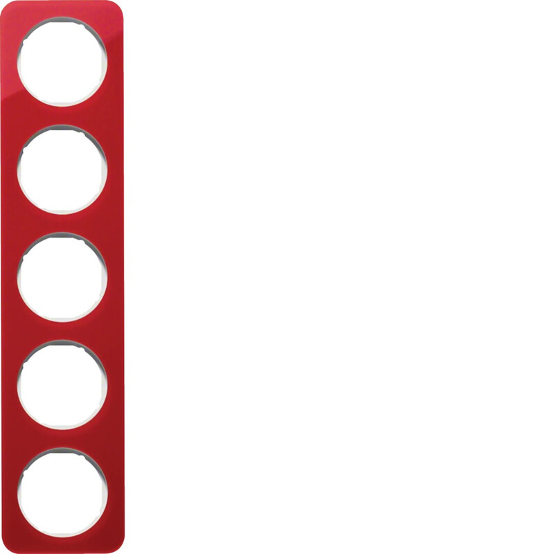 FRAME 5F TRANSP. RED/WHITE