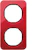 hager Frame 2f transp. red/black