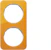hager Frame 2f transp. yellow/white