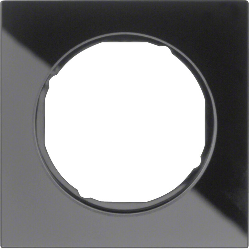 hager Ram 1f svart glas