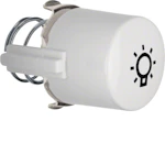 KNOPP TRYCKKN.LAMPA P-VIT,BLNK