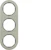hager Frame 3f s.steel/black