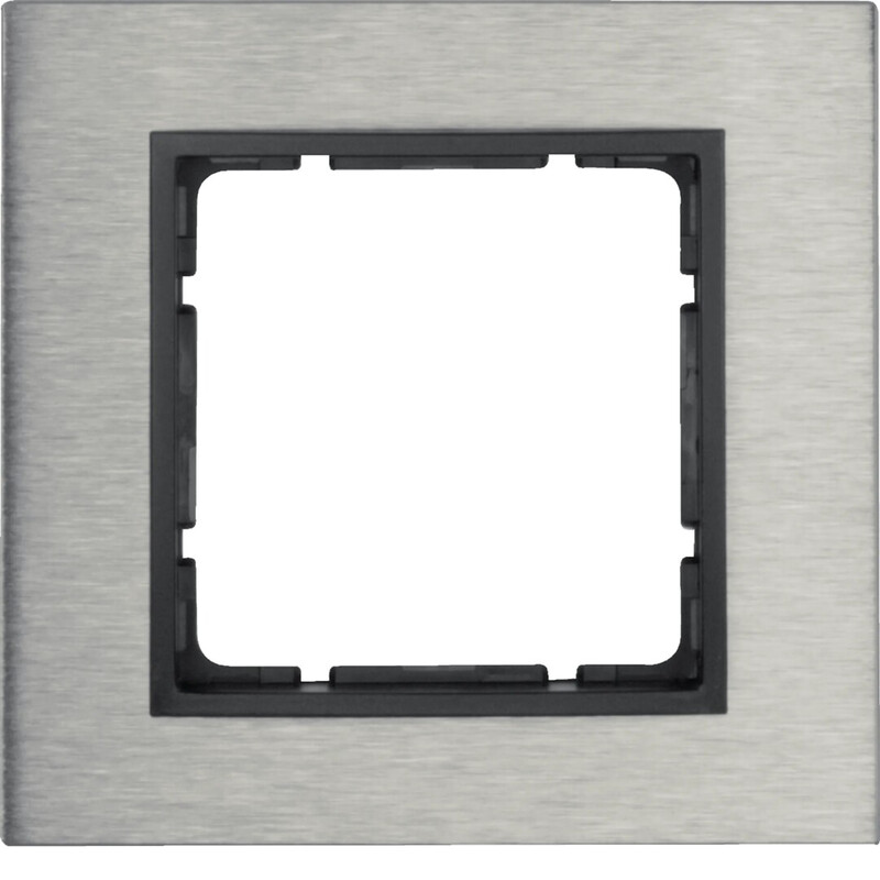 FRAME 1F FLAT BR.S.STEEL/Black