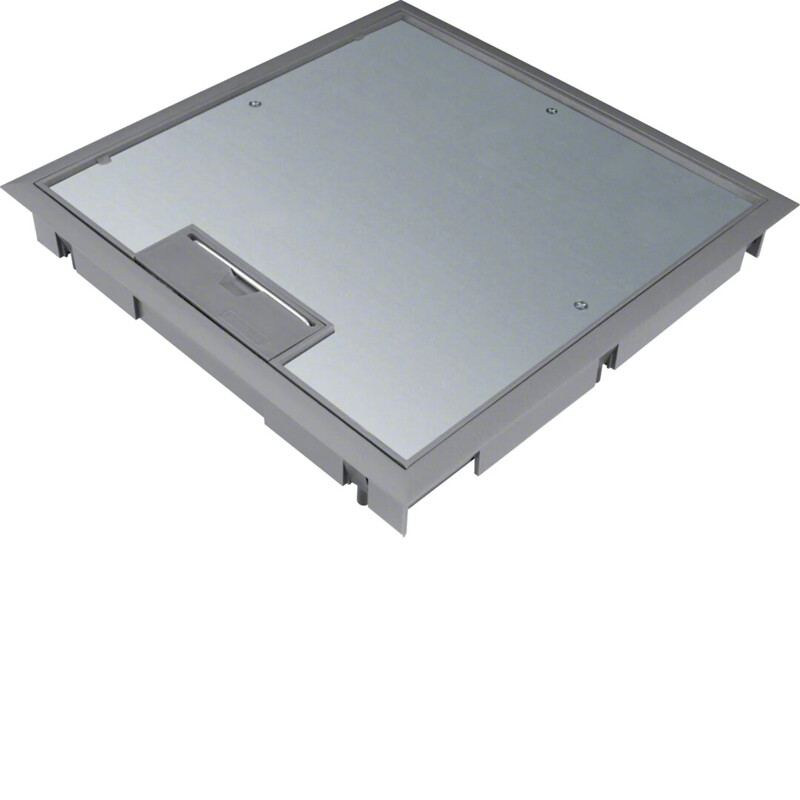 hager Floor box kdq0805 294x294mm 12mm gray
