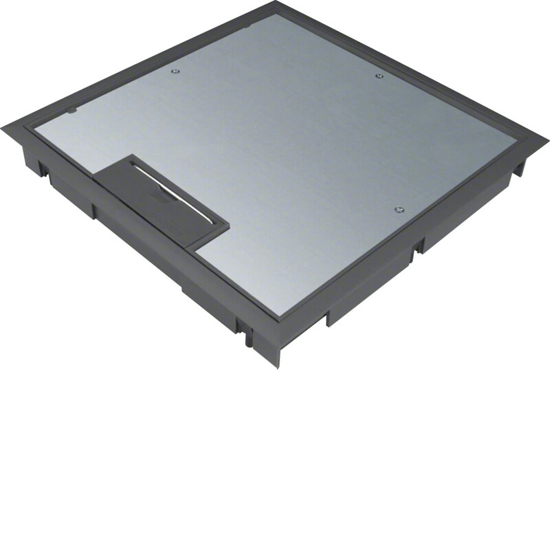 hager Floor box kdq0805 294x294mm 12mm black