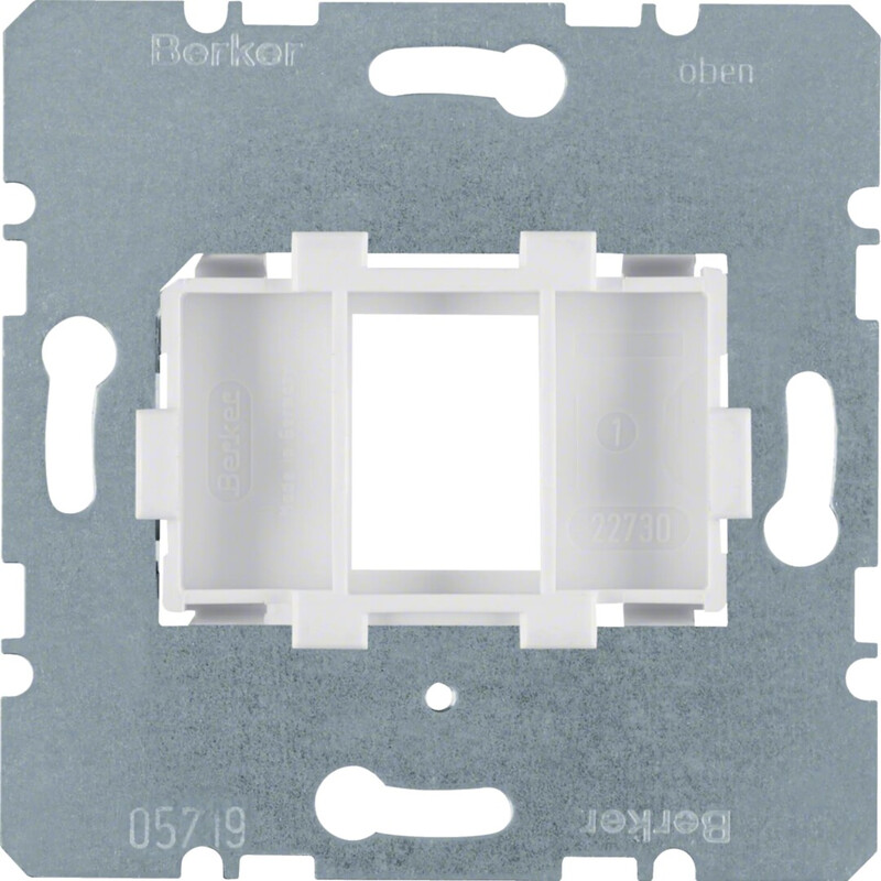 CENTRUMPLATTA 1f RJ45 vit adapterram
