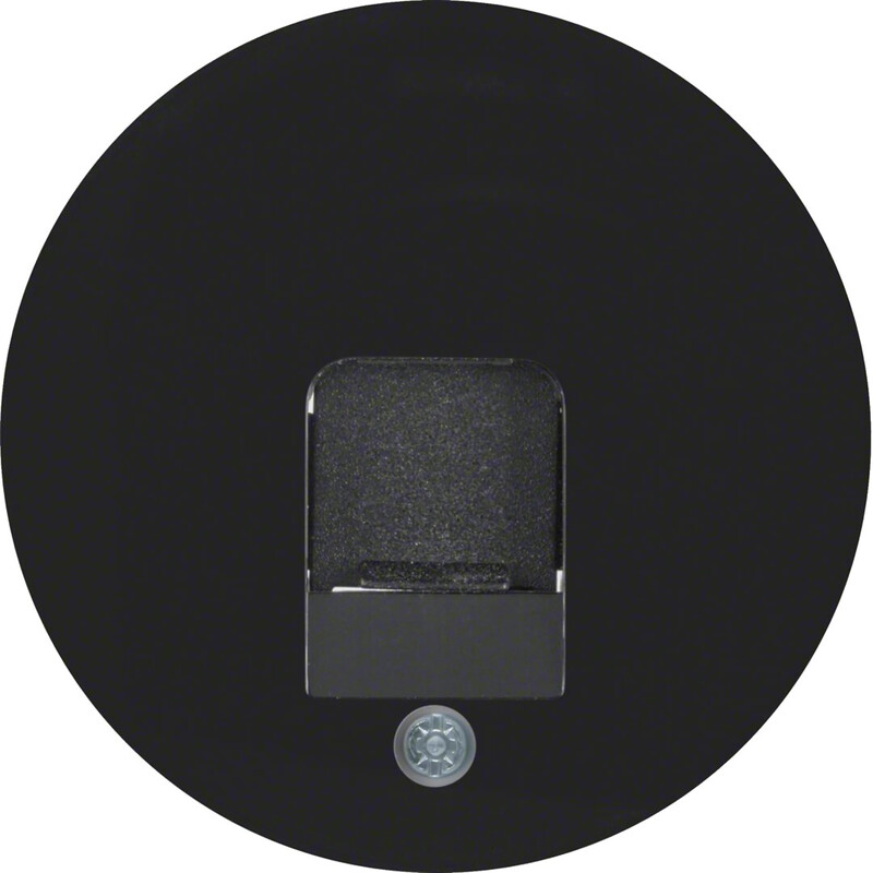 hager Centre plate 1f for 4540xx black
