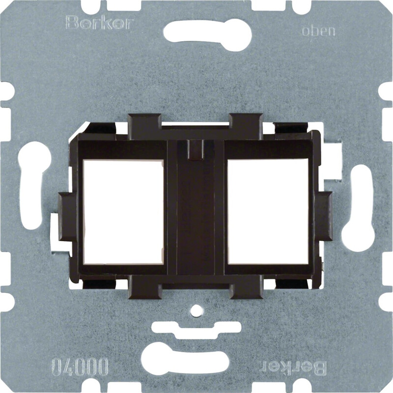 CENTRUMPLATTA 2f svart adapterram